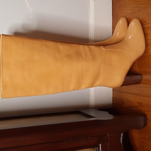 New Loeffler Randall Goldy Leather Boots In Yellow - Picture 8 of 14